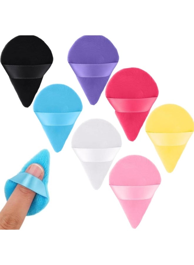 Professional Triangle Powder Puffs – Gentle Velvet Makeup Applicators for Flawless Blending & Even Coverage-6Pcs - Image 1